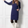 Simplicity long sleeve dress - deep purple