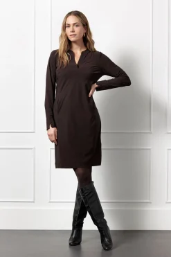 Simplicity long sleeve dress - espresso