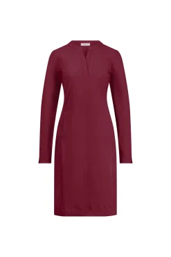 Simplicity long sleeve dress - merlot