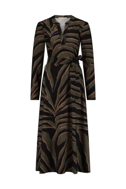 Sira zebra dress - black/new army