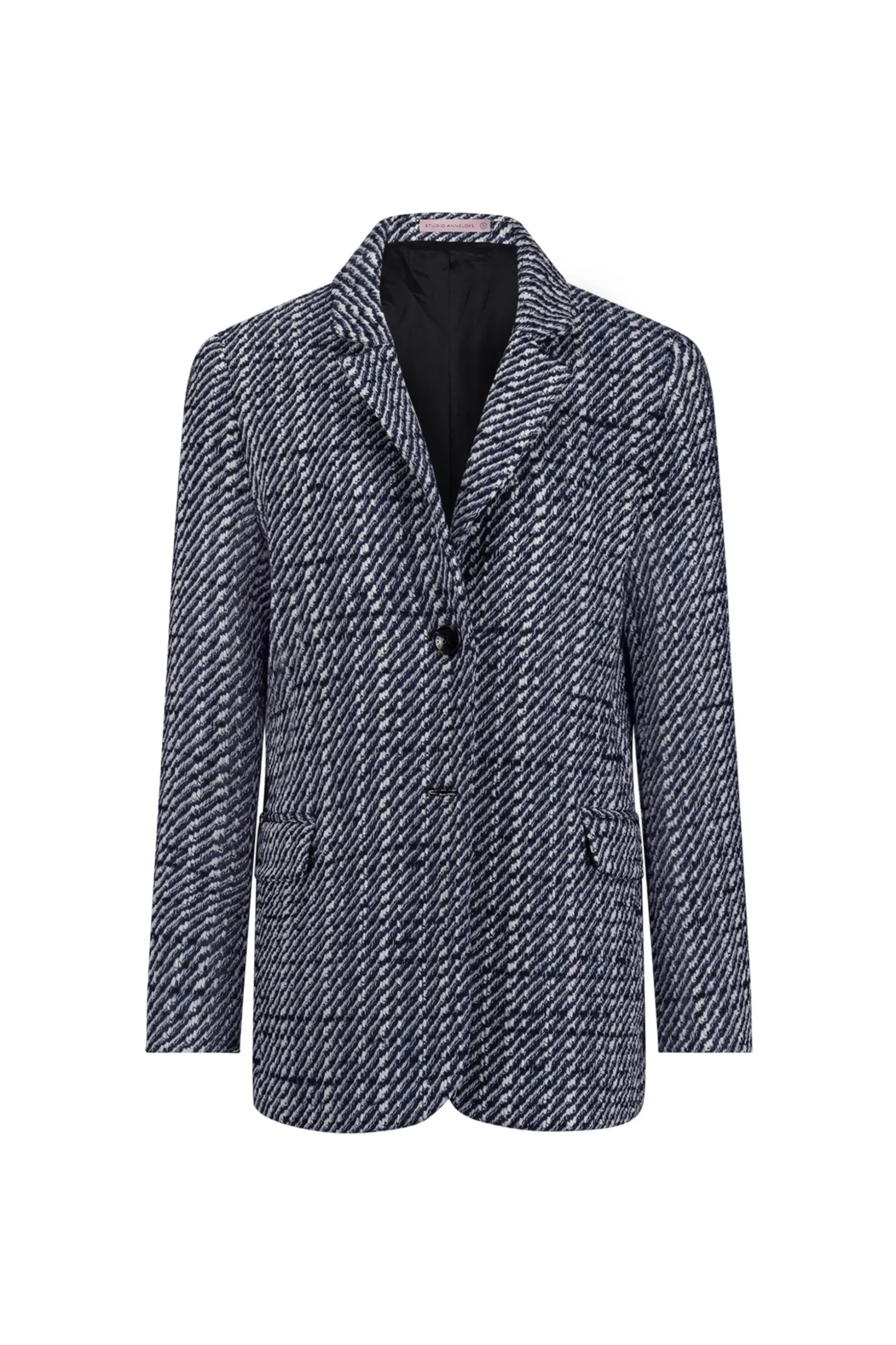 Sofie tweed blazer - dblue/kit