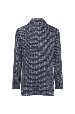 Sofie tweed blazer - dblue/kit