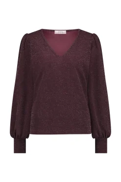 Sophie sparkle top - blackberry