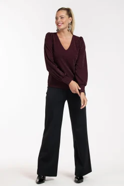 Sophie sparkle top - blackberry