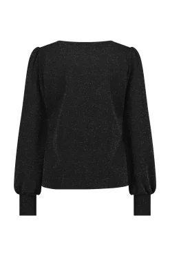 Sophie sparkle top - black