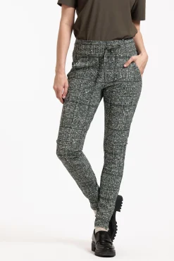 Stairdown check trousers - black/kit