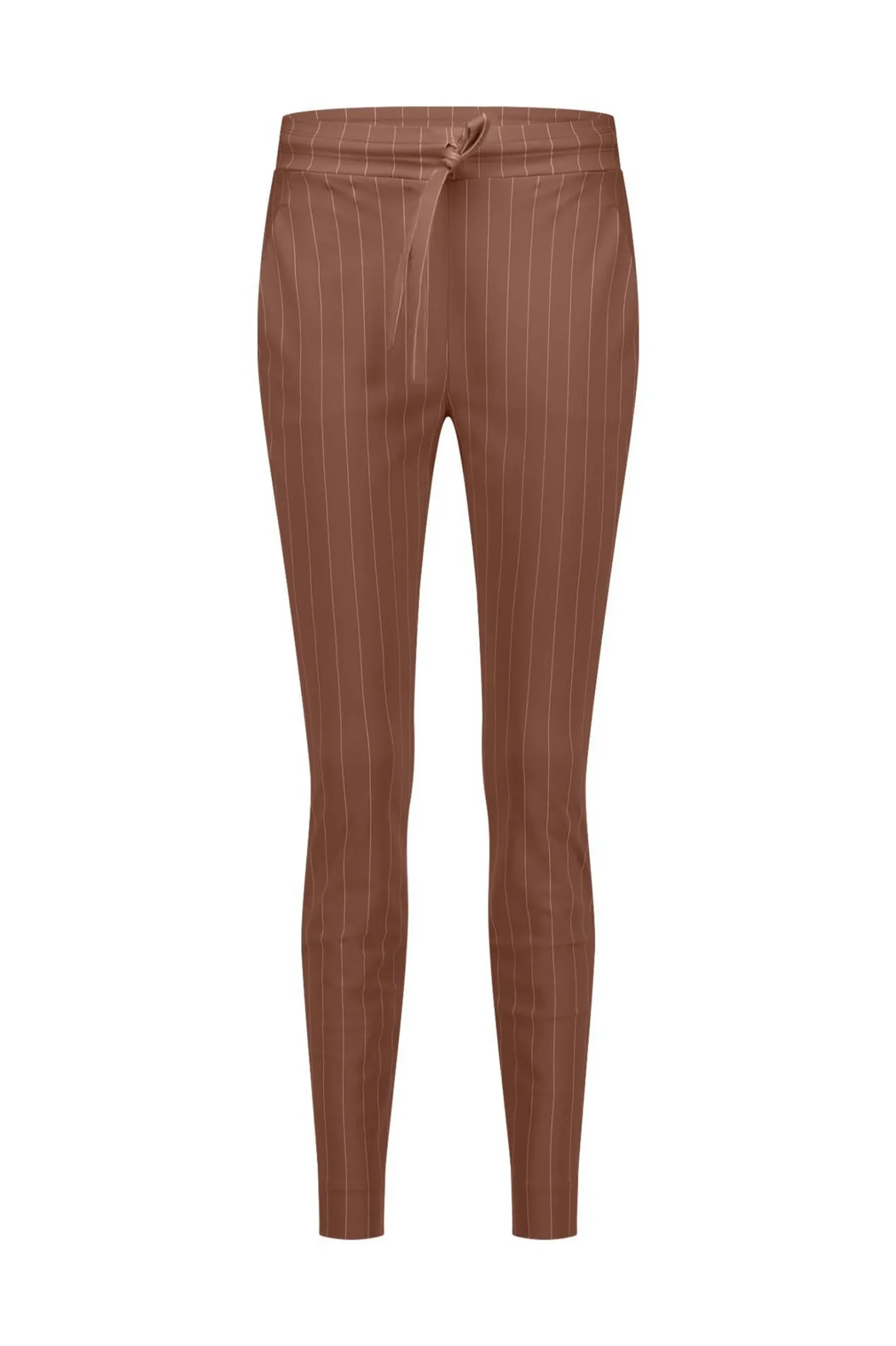 Stairdown pinstripe trousers - chocolate/kit