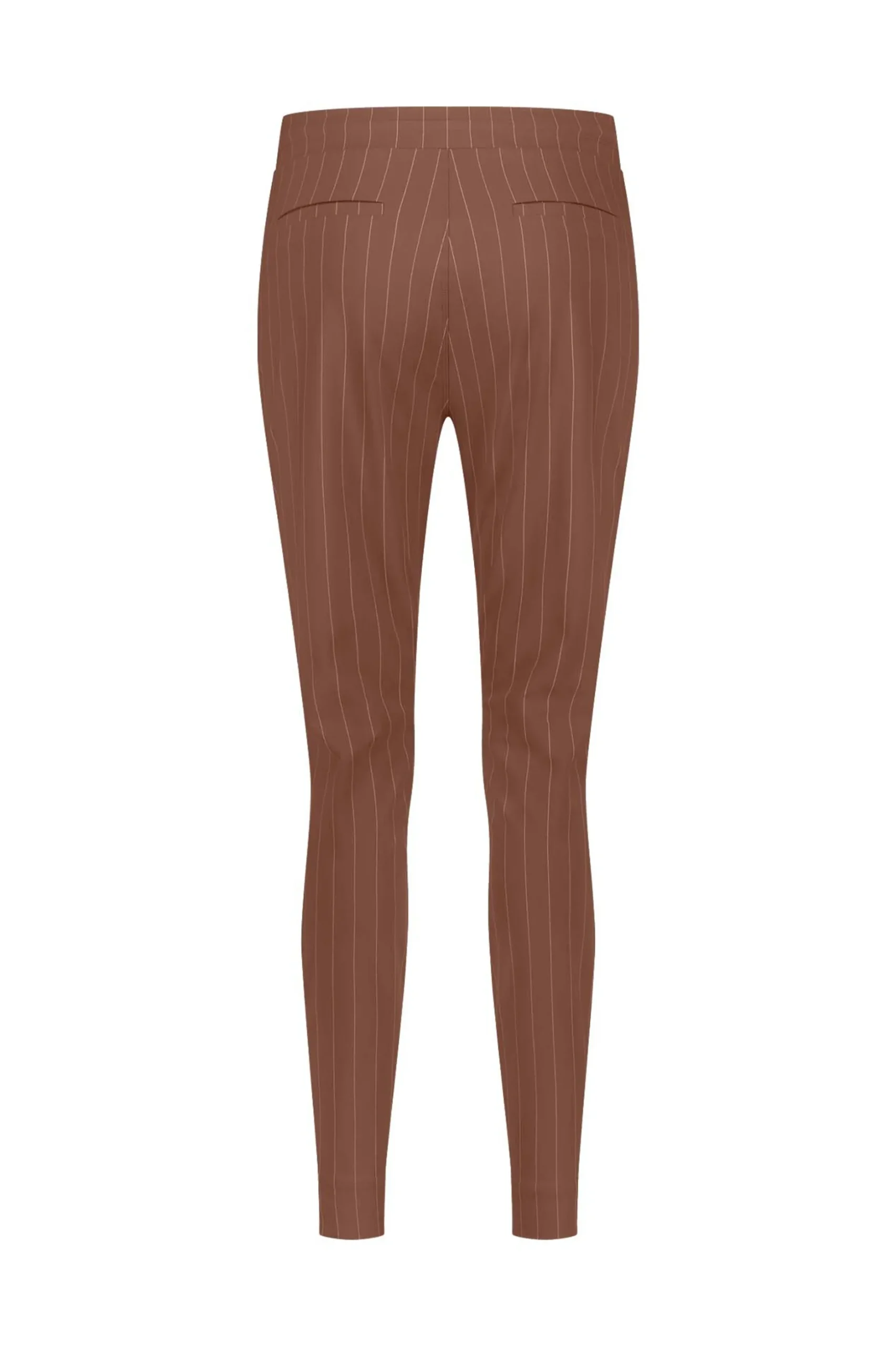 Stairdown pinstripe trousers - chocolate/kit