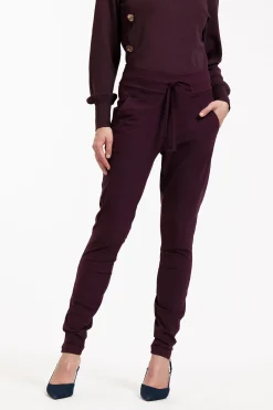 Stairdown trousers - blackberry