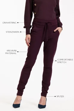 Stairdown trousers - blackberry