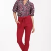 Stairdown trousers - dark red