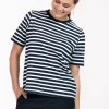 Steffie stripe tshirt - dark blue/off white