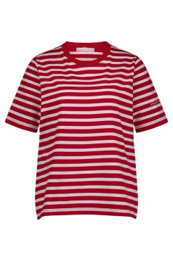 Steffie stripe tshirt - red/offwhite