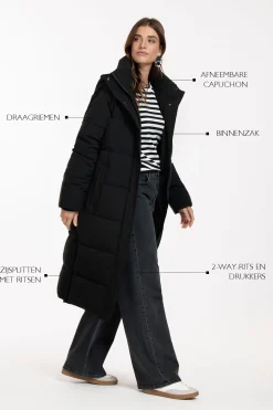 Tracey puffer coat - black