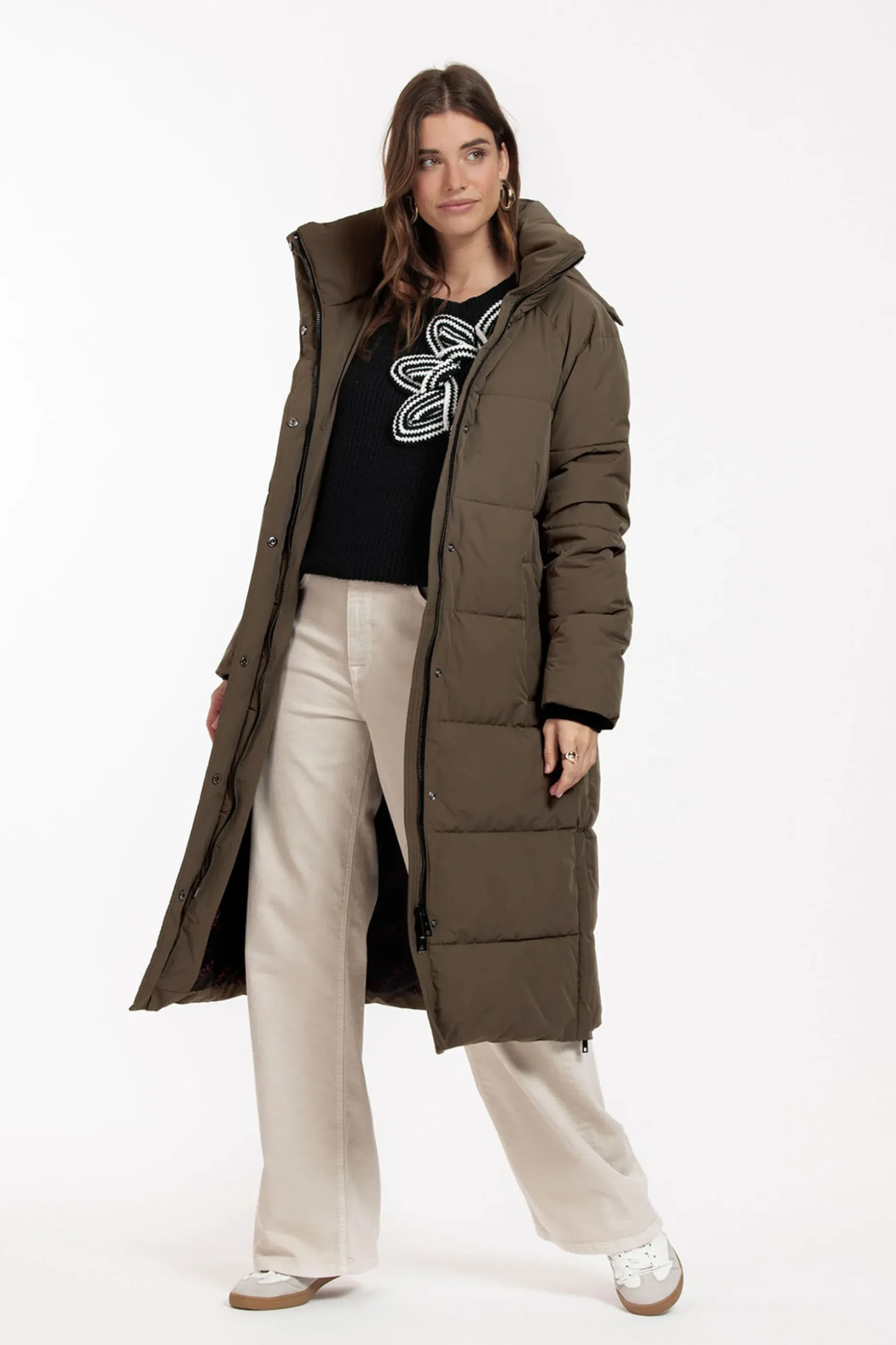 Tracey puffer coat - new army