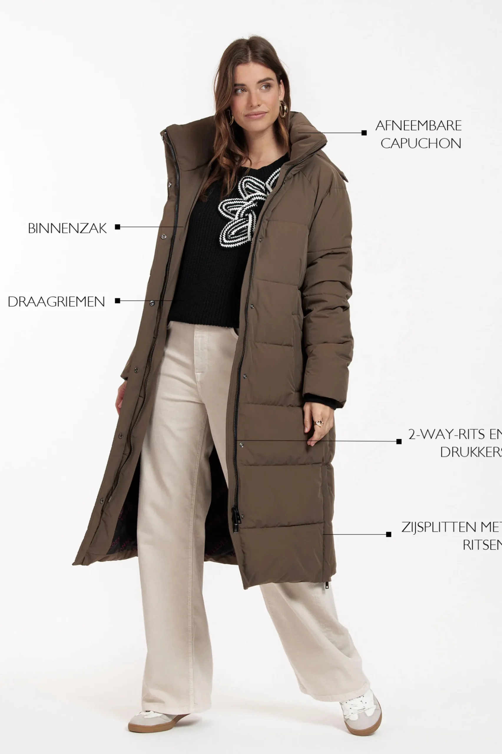 Tracey puffer coat - new army