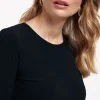 Travel rib Tee ls - dark blue