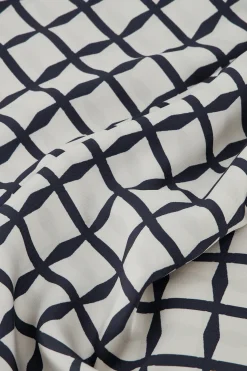 Triangle squares scarf - kit/dark blue