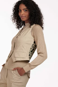 Trixi structure gilet - latte