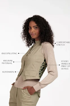 Trixi structure gilet - latte