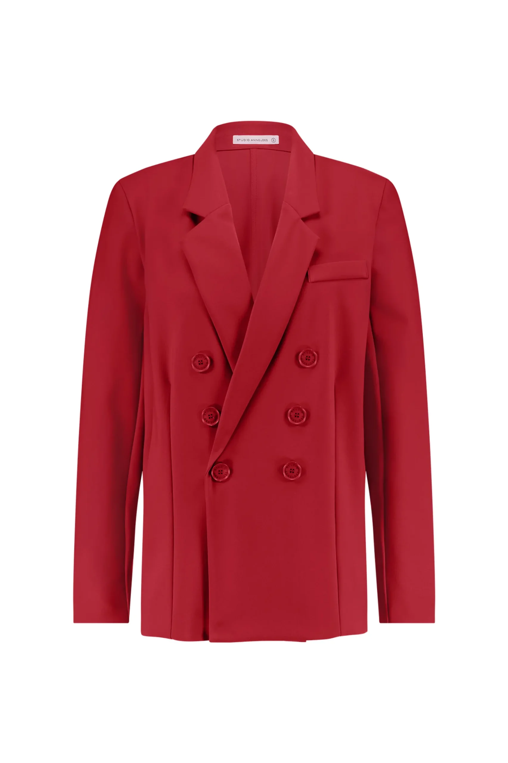 Violet bonded blazer - dark red