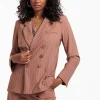 Violet pinstripe blazer - chocolate/kit