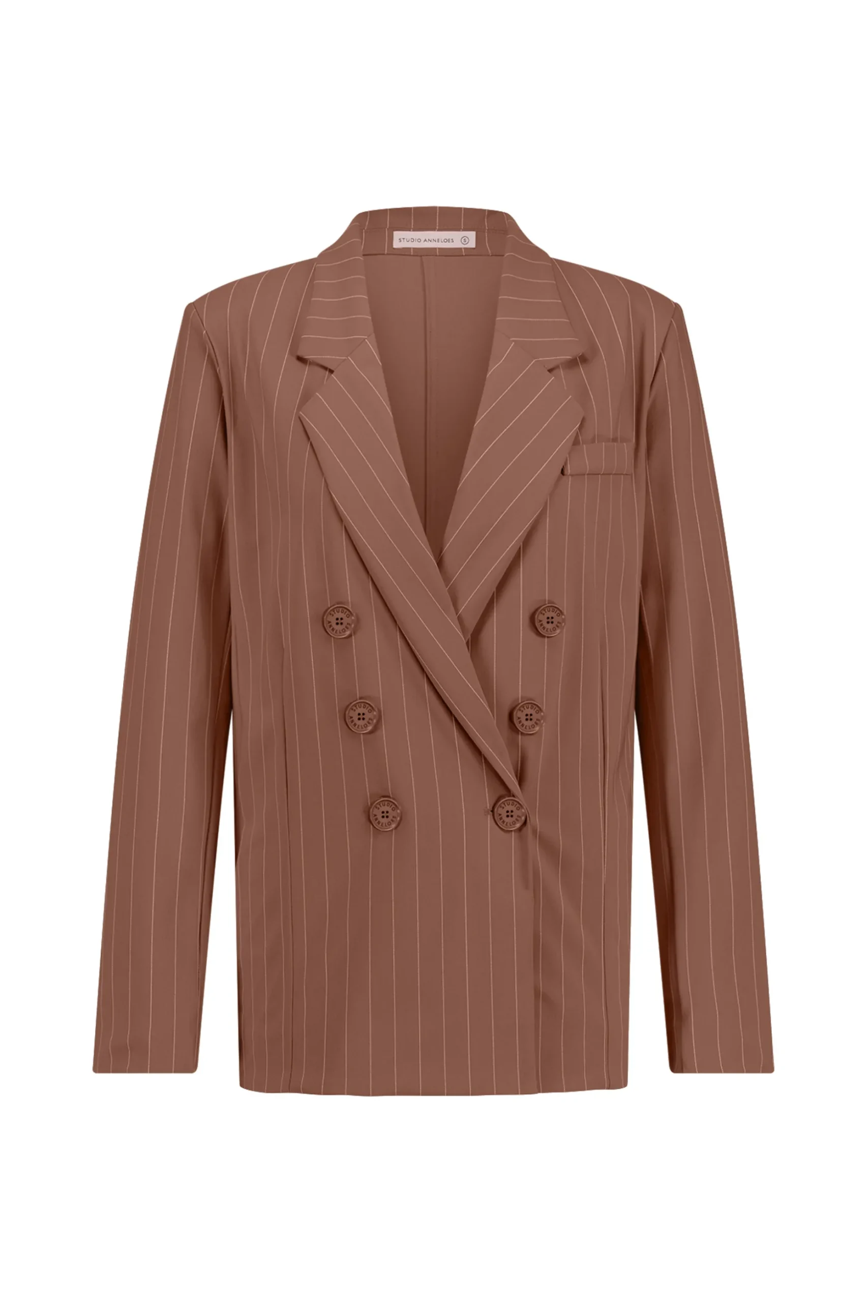 Violet pinstripe blazer - chocolate/kit