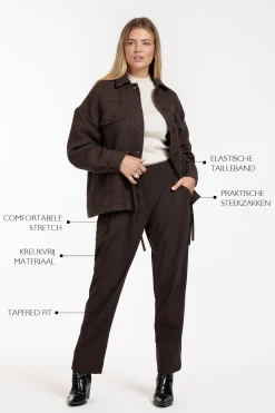 Willa carrot trousers - espresso